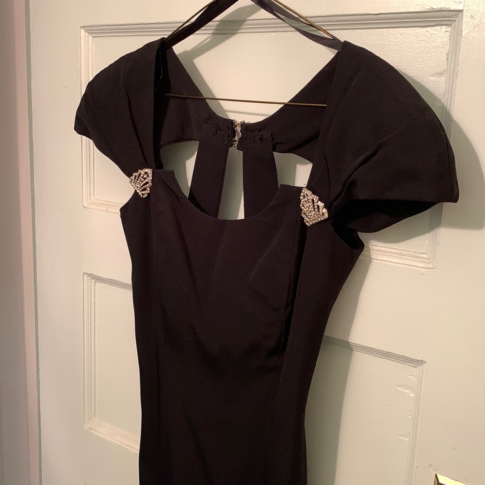 Nightway fancy black evening dress.